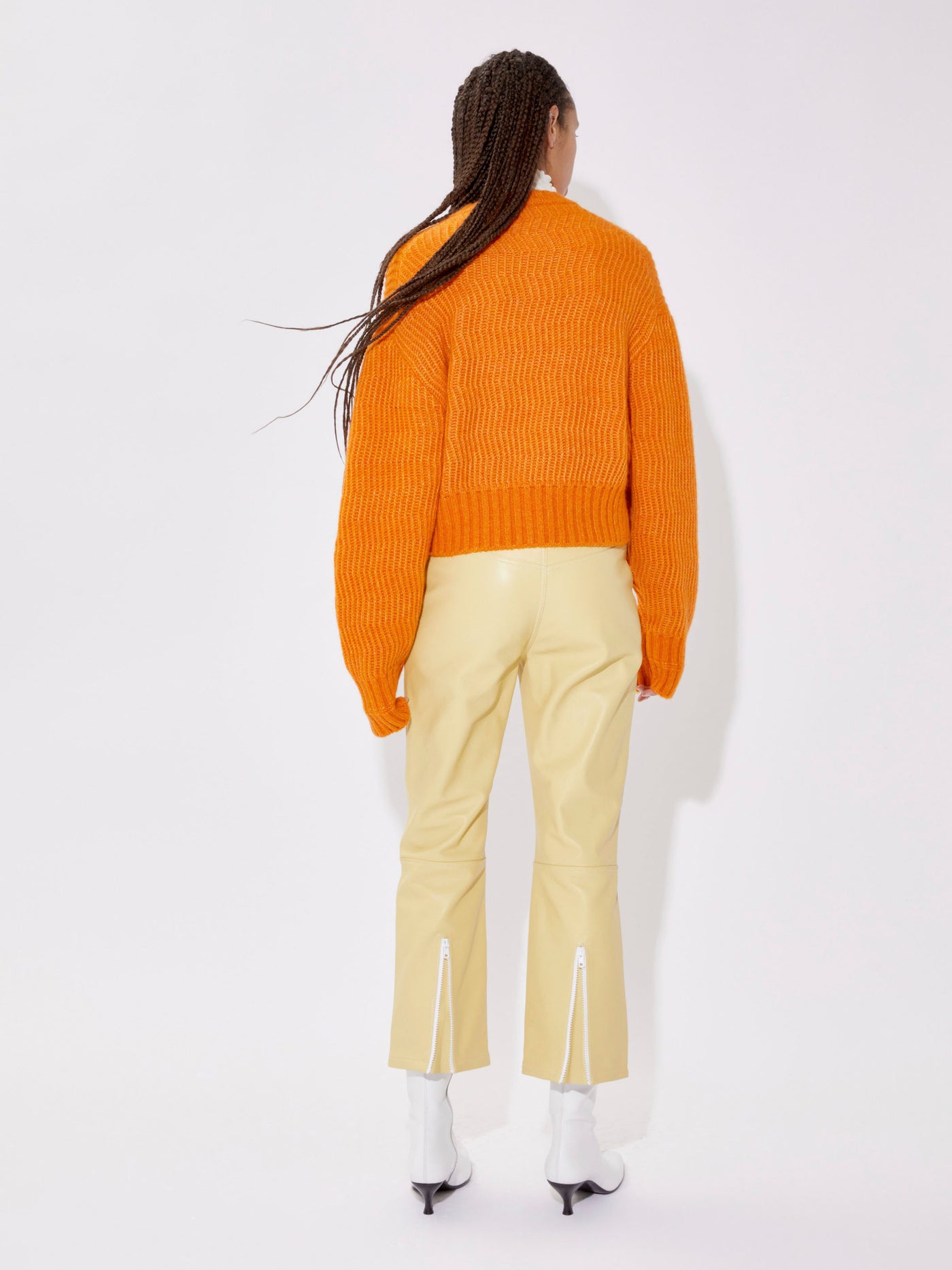Structure sweater, orange