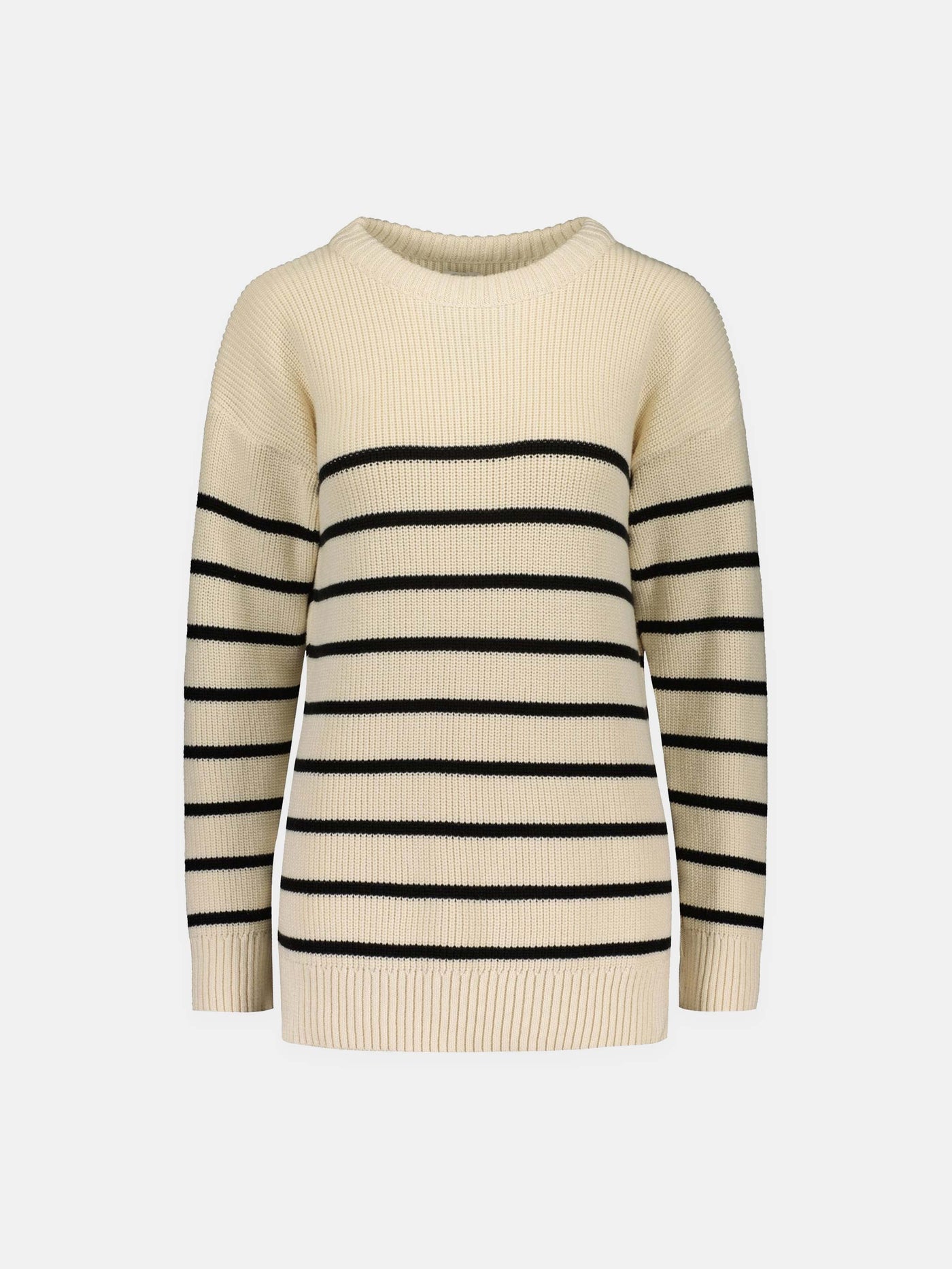 Striped knit, off-white