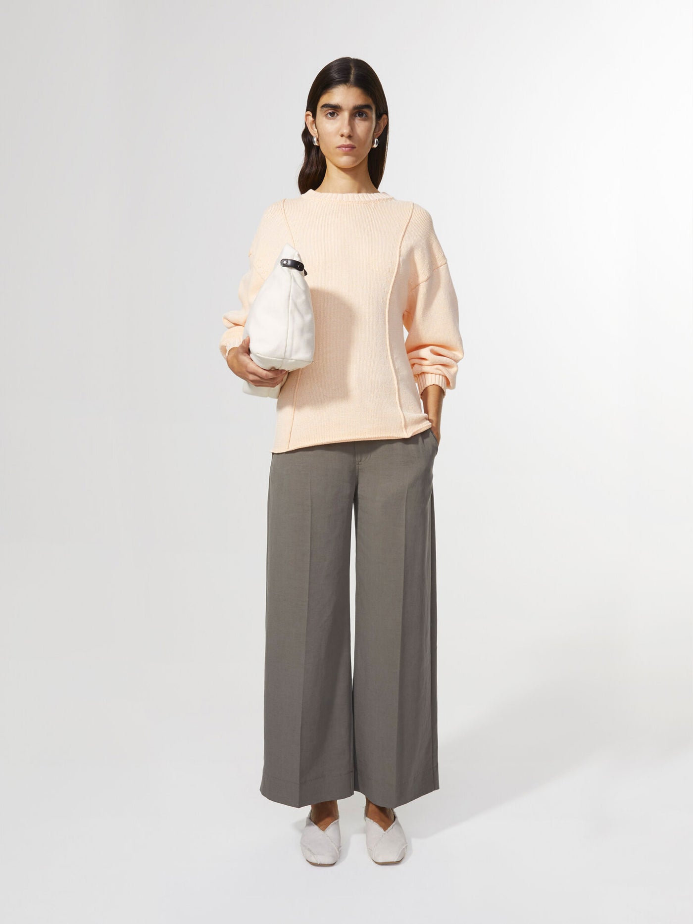Taylor knitted sweater, peach
