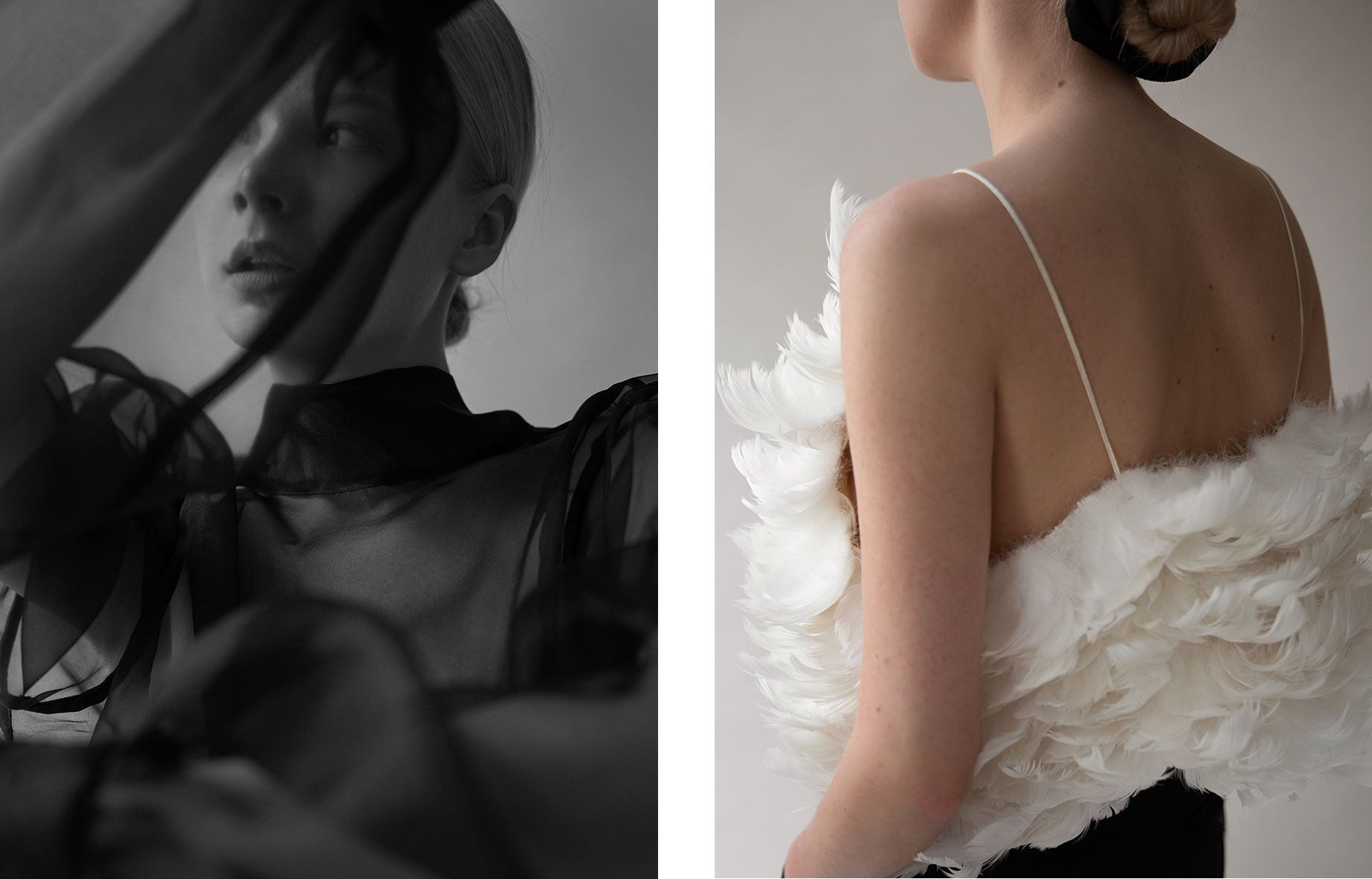 Anni Ruuth – Giselle silkkipaita, Swan Queen toppi
